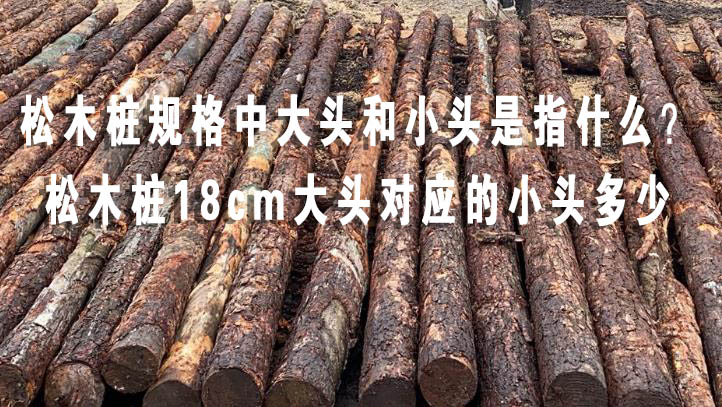 松木樁規格中大頭和小頭是指什么？松木樁18cm大頭對應的小頭多少